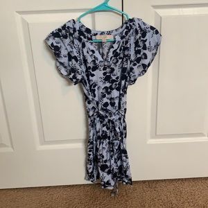 Loft blue floral dress